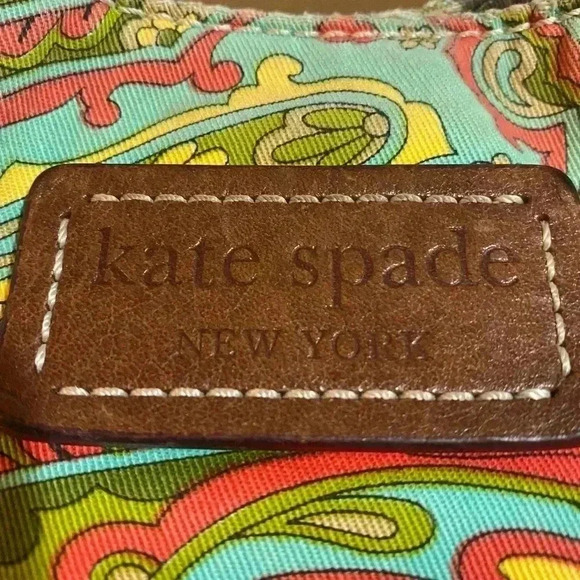 Kate Spade Brown and Green Paisley Hobo Bag - Picture 3 of 16